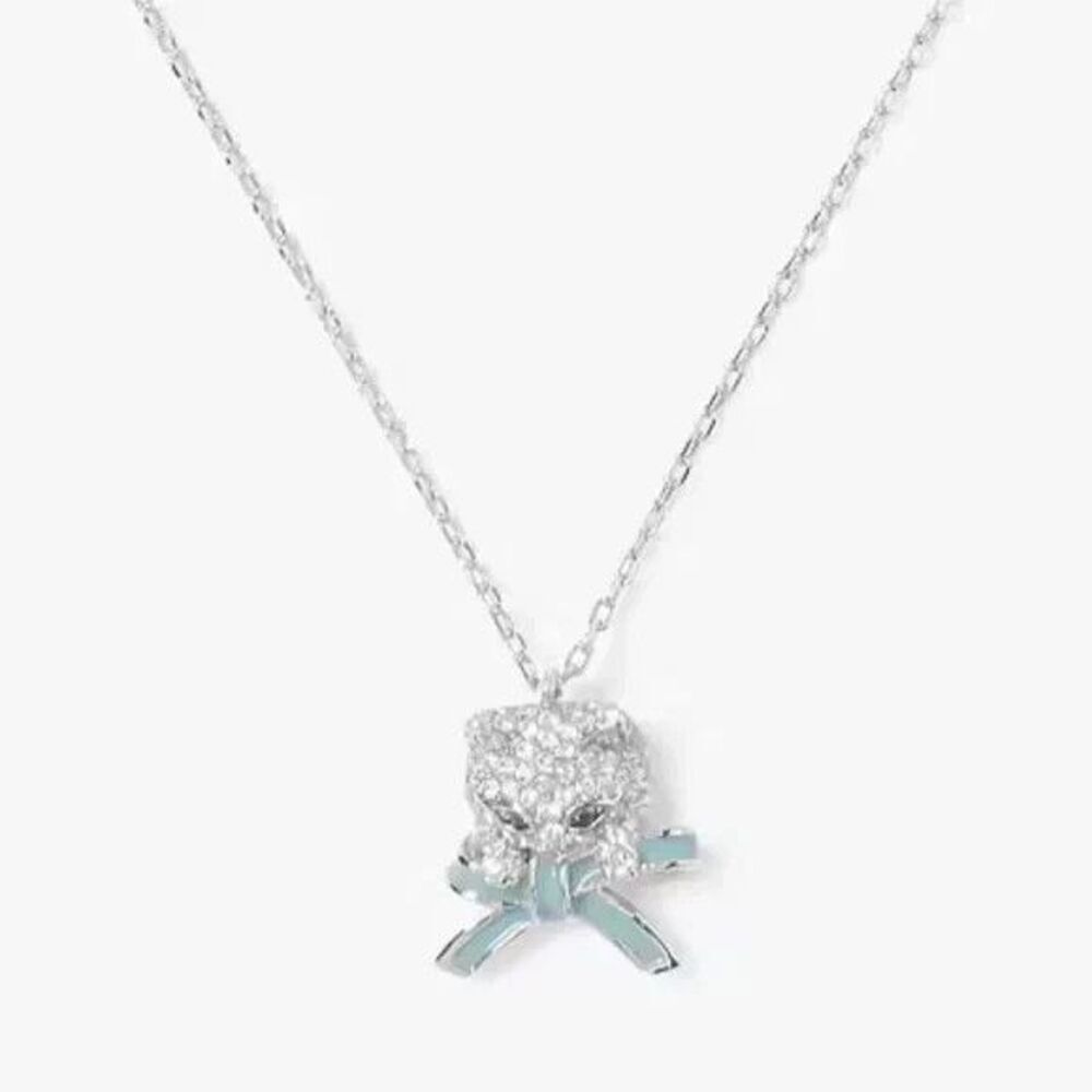Kate Spade Pretty Kitty Pavé Mini Pendant Necklace